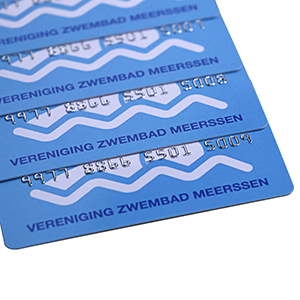 Plastic Reward Cards With Embossed Numbers 