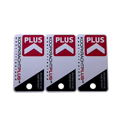 PVC 3-Up Breakaway Key Tags Printing 