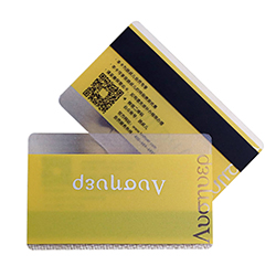 Plastic Transparent Qr Code Business Card