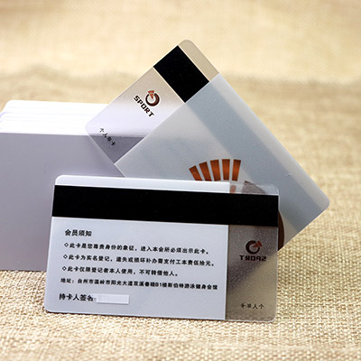 PVC Transparent Magstripe Stripe Cards 