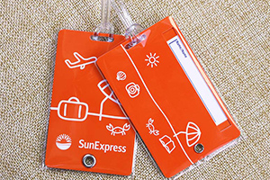 Plastic PVC Luggage Tag Design