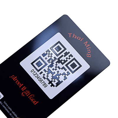 Plastic DOD QR CODE Membership Cards