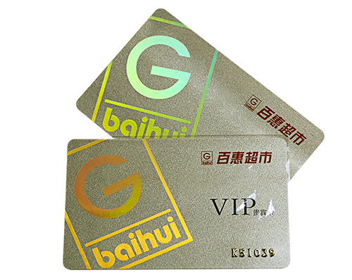 Gold Background RFID Plastic Membership Cards 