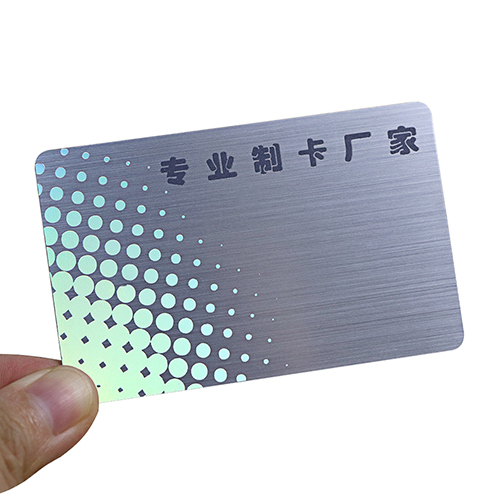 Brushed Silver RFID Membership Cards 