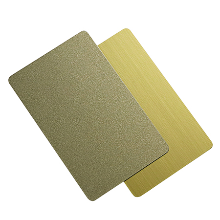 Brushed Gold Printable RFID Cards 