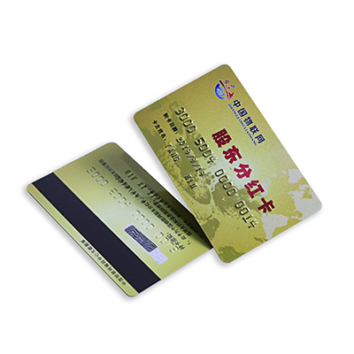 RFID Contactless 2750Oe Hi-Co Magnetic Cards With Embossed