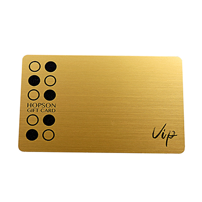 Brushed Gold Plastic Cards 