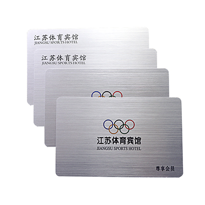 Brushed Silver Plastic Cards 