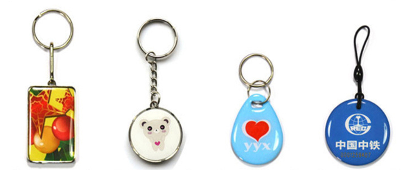 Epoxy RFID NFC Tags With Keychain China Factory 