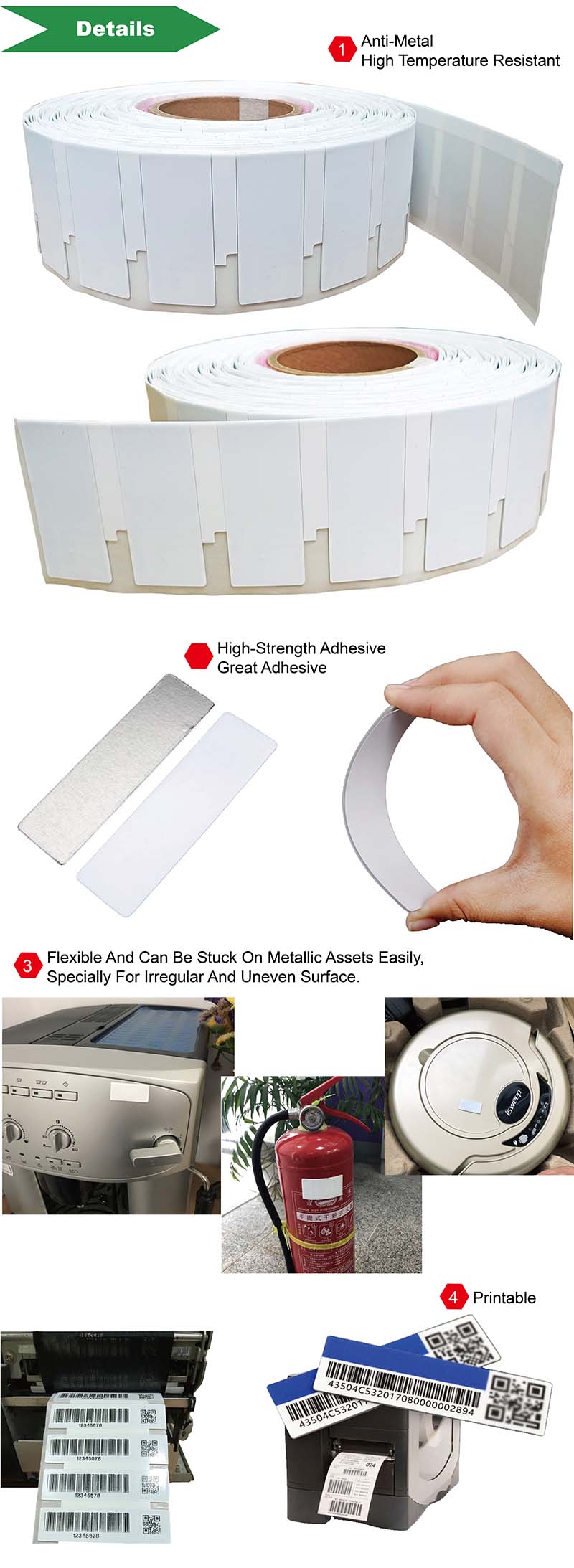 UHF Tags On Metal For Warehouse Management 