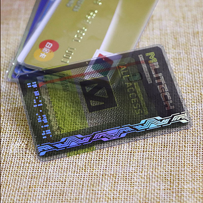 Plastic Clear NFC Name Cards