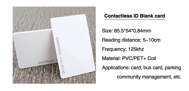 125Khz Em Rfid Proximity Card China Factory 