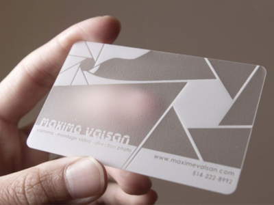 Matte Transparent Plastic Card