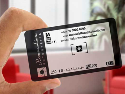 Glossy PVC Transparent Name Card