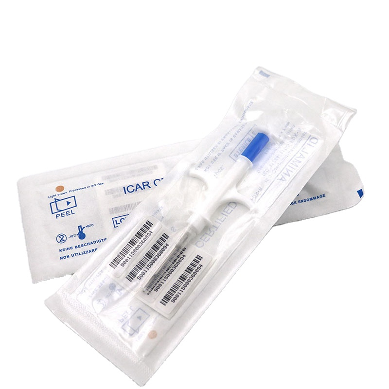 Icar Certificated RFID Animal Glass Tube Tags With Syringe