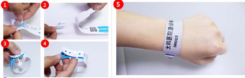Roll RFID Hospital Wristbands Price 