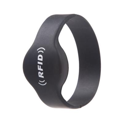 Custom OEM RFID TK4100 Black Silicone Fitness Bracelet