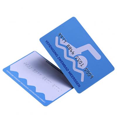 Plastic Loyalty Cards With Embossed Numbering
