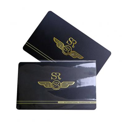 PVC Matte Finish Offset Printing Membership Cards With Gold Foil