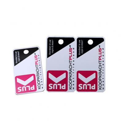 CR80 30Mil 3-Up Prebreakaway PVC Key Tag Gift Cards