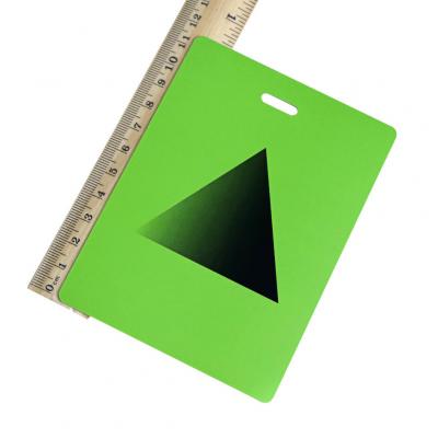 115x70MM PVC Plastic Rectangular Shaped Card With Punch Hole