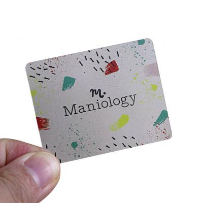 68X68MM PVC Frosted Full Transparent VIP Discount Card