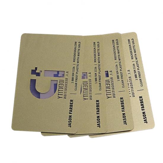 Matte PVC Transparent Name Card