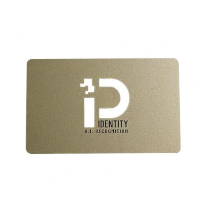 CR80 Matte Gold Powder PVC Transparent Business Cards