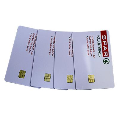 Customized ISO7816 AT24c16 Contact IC Cards With Barcode