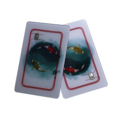 Transparent PVC ISSO14443A 13.56Mhz FM1108 Smart RFID Cards