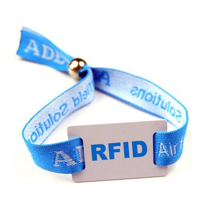 13.56Mhz RFID FM08 Woven Events Wristband