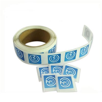 Passive FM1108 NFC 13.56mhz RFID sticker labels In Roll For Warehouse Management