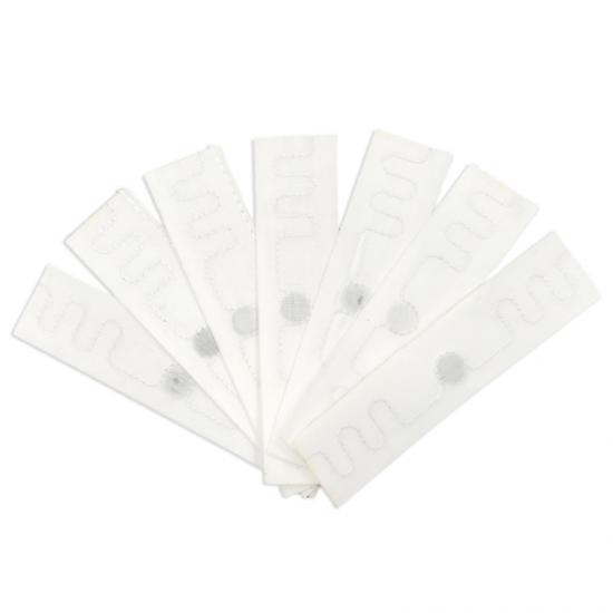 Durable Waterproof Washable UHF RFID Fabric Laundry Tags For Clothes