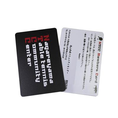 CR80 Frosted Plastic Membership Cards With Signature Panel