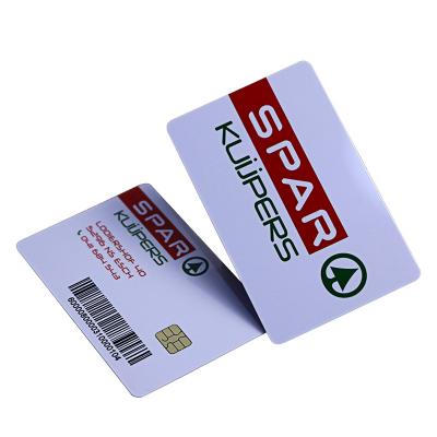 ISO 7816 FM4442 2K Contact IC Cards With Barcode