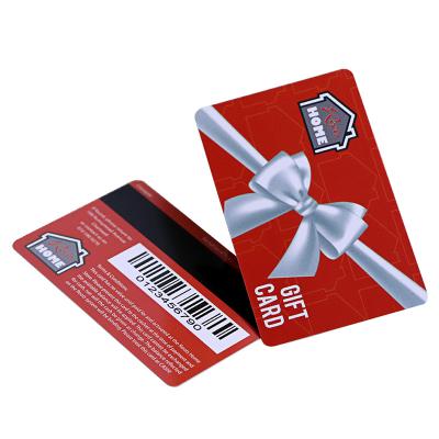 Custom Plastic Barcode GIft Cards With Magstripe