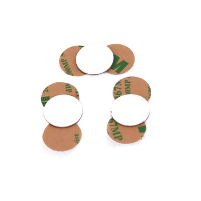 125KHz T5577 White RFID Coin Tag With 3M Adhesive