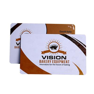 CR80 Plastic PVC Business Cards Printing With UV Spot