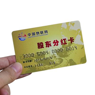 13.56MHz RFID 2750Oe Hi-Co Magnetic Cards With Embossed