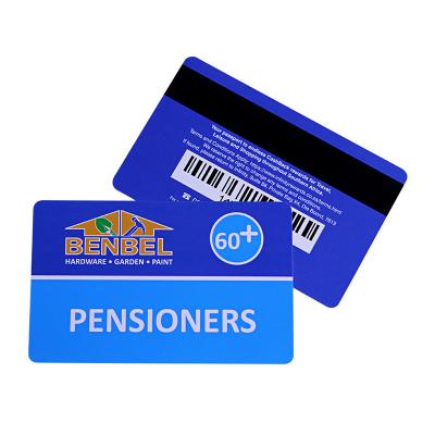 Full Printing Plastic Hico Magnetic Stripe Cards With Barcode