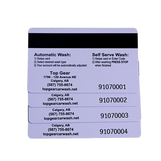 CR80 Plastic PVC RFID Membership Cards Printing