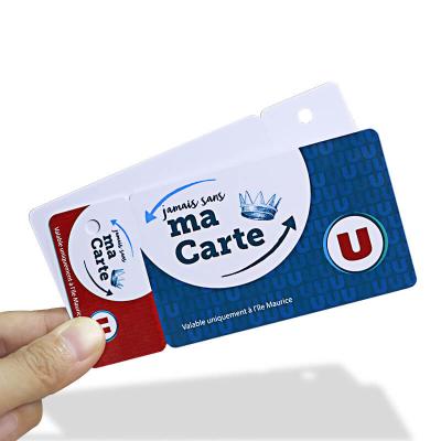 Plastic Diecut Combo Membership Card Plus Key Tags With Hole