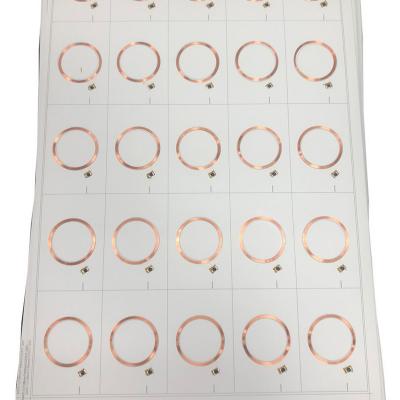 Customized Layout 125KHz Or 13.56Mhz RFID Prelam Inlay Sheet