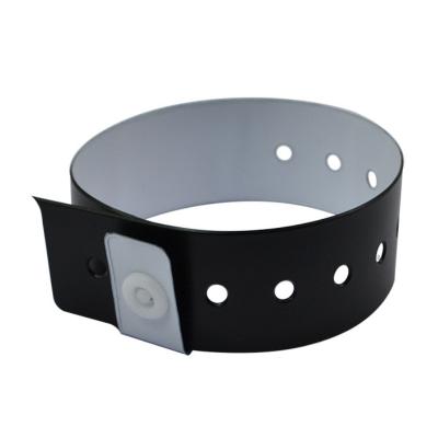 Custom Snap Button RFID PVC Events Wristband