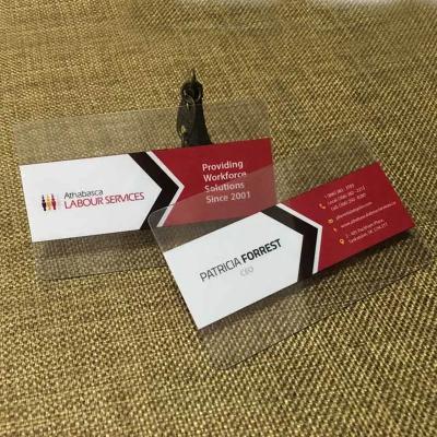 Plastic Translucent Business Cards