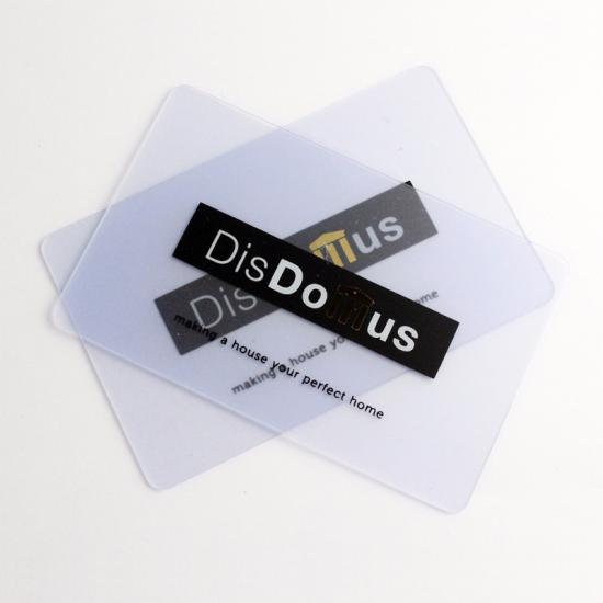 PVC Transparent Business Cards Gift Cards