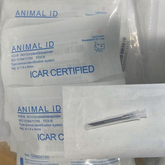 Custom 2.12*12MM Glass Animal Pet ID Microchip Tag With Injector,2.12
