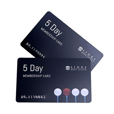 Matte Plastic Hico Magnetic Membership Cards With Embossed
