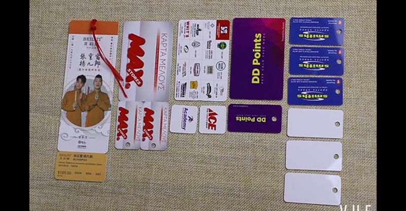 Plastic PVC Key Tags In 1 Cards 