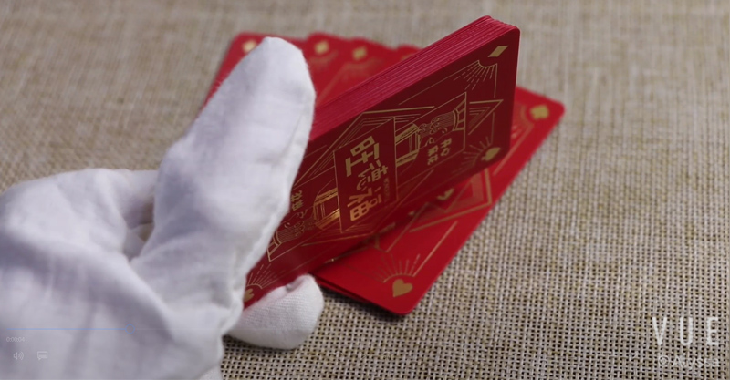 Frosted Red Colored Plastic Material PVC Card